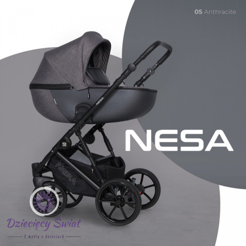 NESA 3w1 Riko Antharcite wózek dziecięcy w nowoczesnym designu