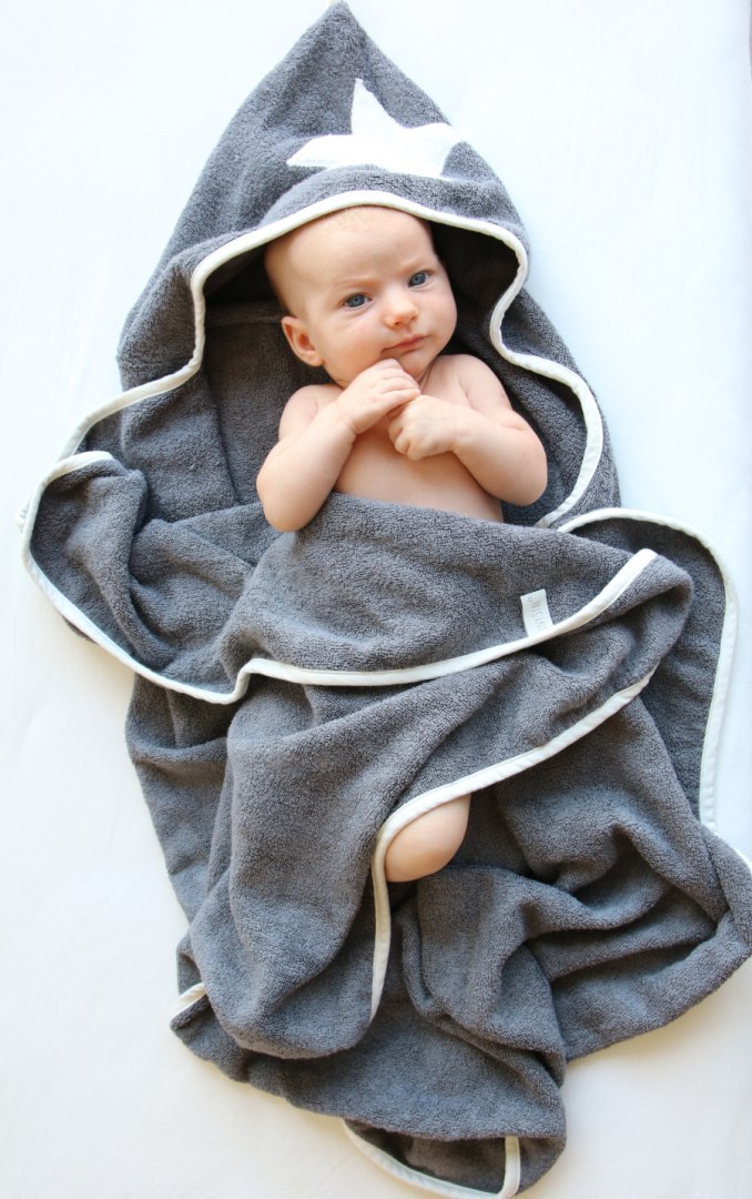 Ręcznik Bambusowy Grey Tiny Star