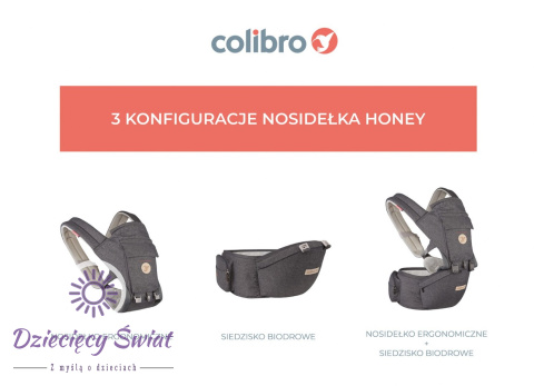 Nosidełko ergonomiczne Honey Colibro ONYX