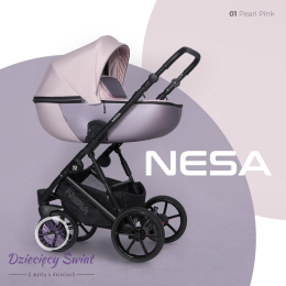 NESA 2w1 Riko kolor Pearl Pink wózek dziecięcy w nowoczesnym stylu