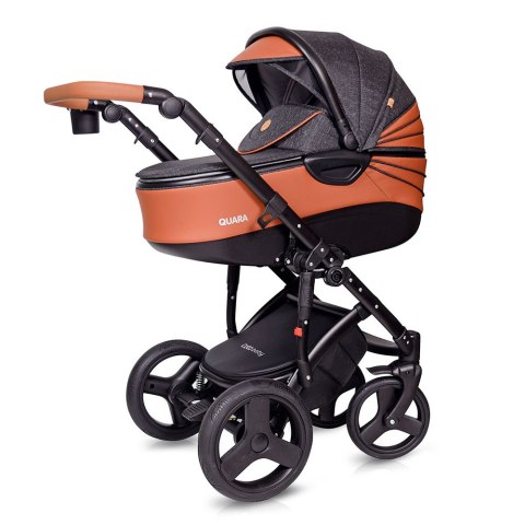 Wózek dziecięcy Quara 2w1 Coto Baby 50 Len Black/Gold Eco Wózek dziecięcy Quara 2w1 Coto Baby 50 Len Black/Gold Eco