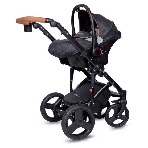 Wózek dziecięcy Quara 2w1 Coto Baby 50 Len Black/Gold Eco Wózek dziecięcy Quara 2w1 Coto Baby 50 Len Black/Gold Eco