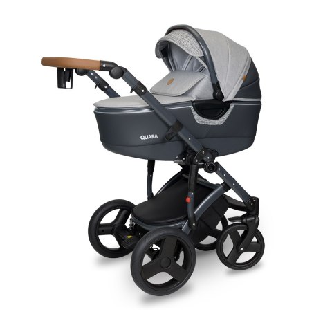Wózek dziecięcy Quara 2w1 Coto Baby 47 Len Grey Graphite Eco Wózek dziecięcy Quara 2w1 Coto Baby 47 Len Grey Graphite Eco