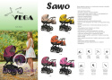"SAWO" 3w1 Vega w 5 kolorach materiał