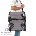 Tulipo Coto Baby Grey praktyczny miejski wózek spacerowy