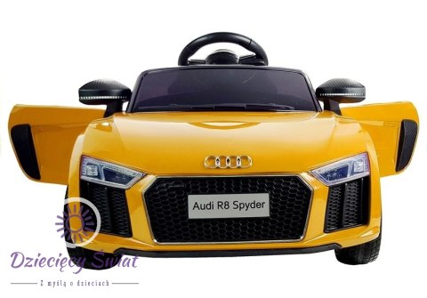 Auto na Akumulator Audi R8 Spyder Żółty