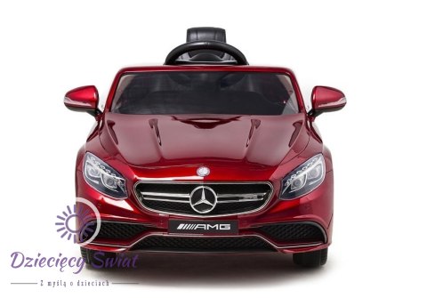 Auto na Akumulator Mercedes S63 Czerwony Lakier