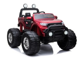 Samochódna Akumulator Ford Ranger Monster Czerwony Lakierowany LCD