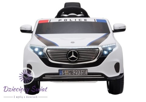 Auto na Akumulator Mercedes EQC 400 Policja Biały