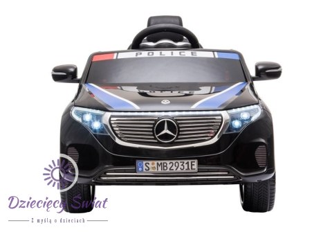 Auto na Akumulator Mercedes EQC 400 Policja Czarny