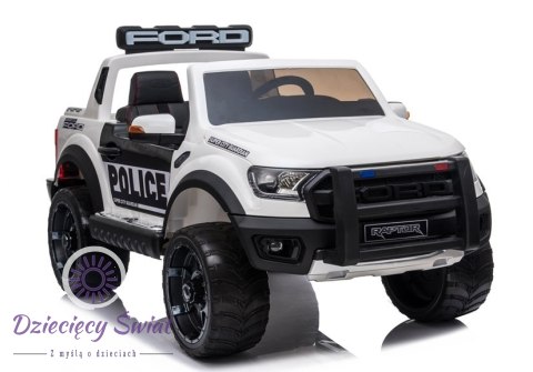 Auto na Akumulator Ford Ranger Raptor Police DK-F150RP Biały Lakier