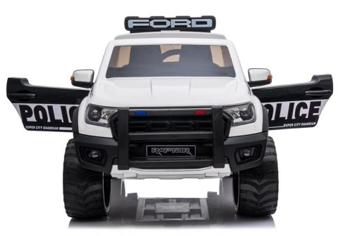 Auto na Akumulator Ford Ranger Raptor Police DK-F150RP Biały Lakier