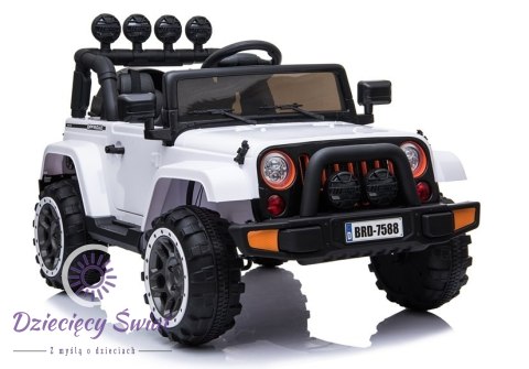 Auto na Akumulator Jeep BRD-7588 Biały 4x4