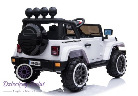 Auto na Akumulator Jeep BRD-7588 Biały 4x4