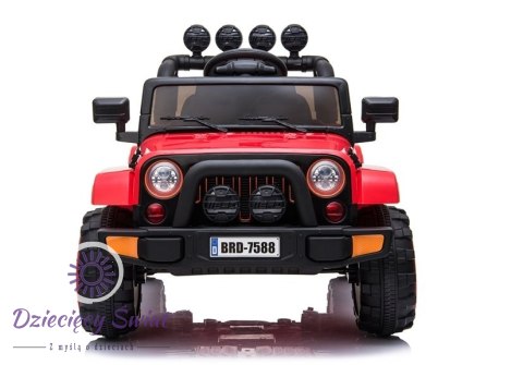 Auto na Akumulator Jeep BRD-7588 Czerwony 4x4