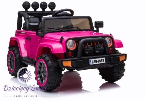 Auto na Akumulator Jeep BRD-7588 Różowy 4x4