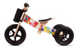 Rowerek biegowy drewniany 2w1 Twist Mosaic Black Edition