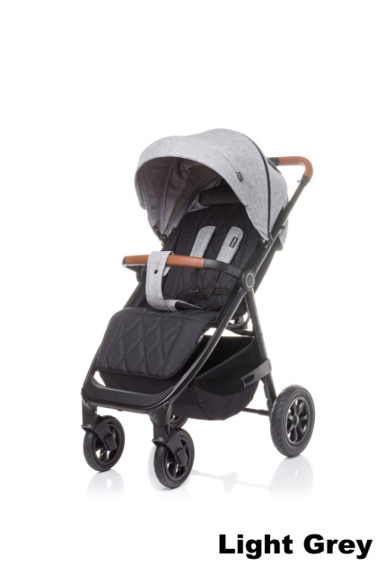 STINGER AIR Light Grey 4baby wózek spacerowy do 22kg na pompowanych kołach