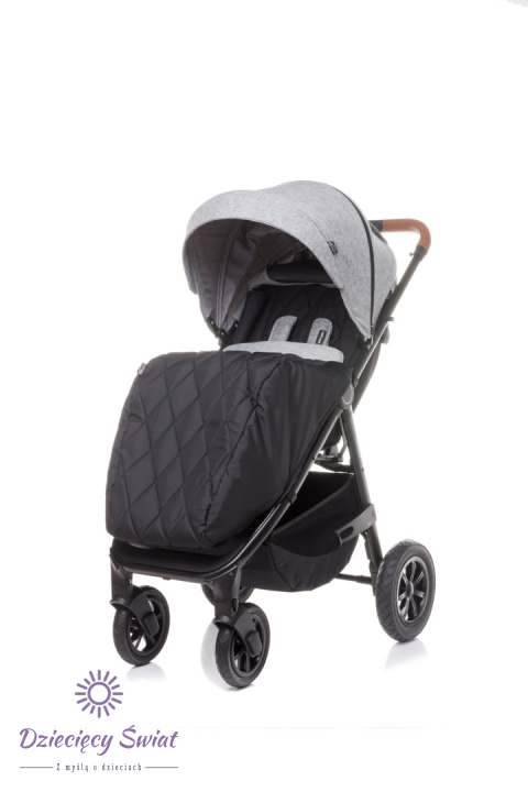 STINGER AIR Light Grey 4baby wózek spacerowy do 22kg na pompowanych kołach