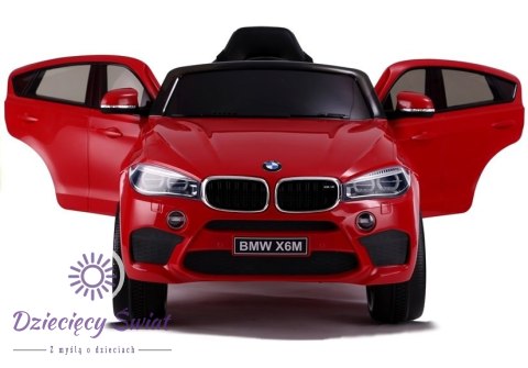 Auto na Akumulator BMW X6 Czerwony Skóra, EVA