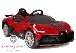 Auto na Akumulator Bugatti Divo Czerwony Lakier