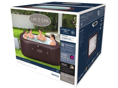 Dmuchane SPA Jacuzzi z Masażem 201 x 80 cm 7osobowe Bestway 60033