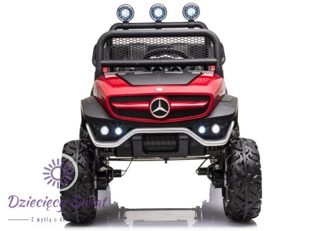 Pojazd na Akumulator Mercedes Unimog S Czerwony Lakier