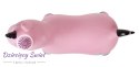 Skoczek jednorożec gumowy - różowo czarny