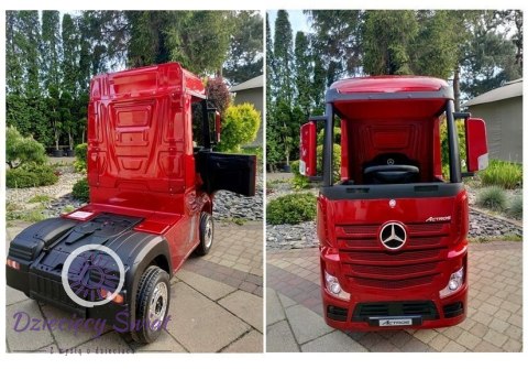 Auto na Akumulator Mercedes Actros Czerwony Lakierowany MP4