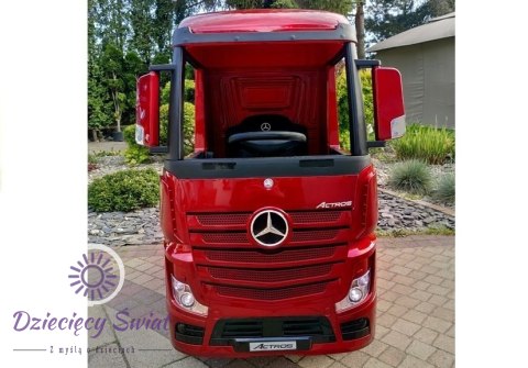 Auto na Akumulator Mercedes Actros Czerwony Lakierowany MP4