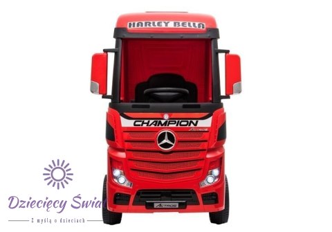 Auto na Akumulator Mercedes Actros Czerwony Lakierowany MP4