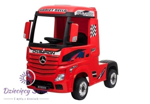 Auto na Akumulator Mercedes Actros Czerwony Lakierowany MP4