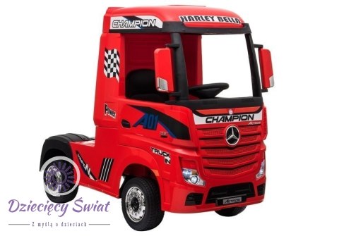 Auto na Akumulator Mercedes Actros Czerwony Lakierowany MP4