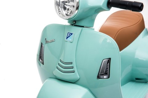 Jeździk akumulatorowy Scooter Vespa turkusowy