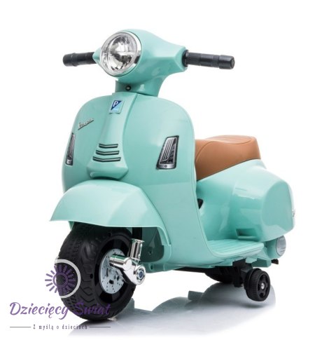 Jeździk akumulatorowy Scooter Vespa turkusowy