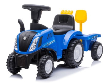 Jeździk traktor z przyczepą New Holland niebieski