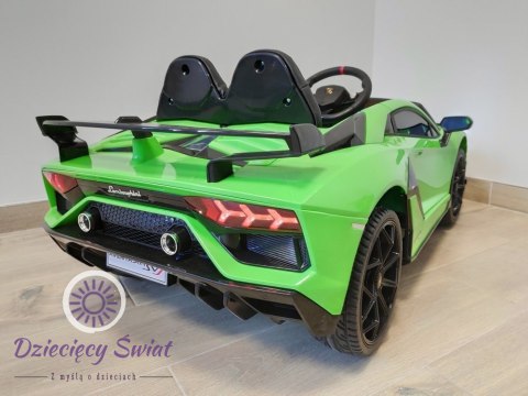 Auto na Akumulator Lamborghini Aventador Zielony