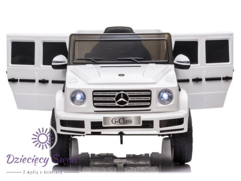 Samochód na akumulator Mercedes G500 biały