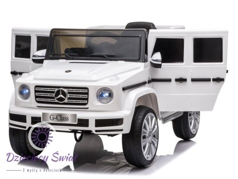 Samochód na akumulator Mercedes G500 biały