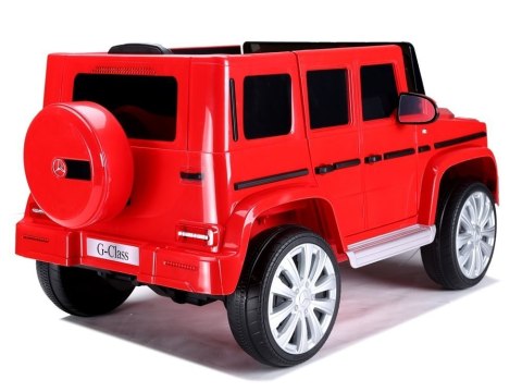 Samochód na akumulator Mercedes G500 czerwony