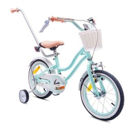 Rowerek dla dziewczynki 14 cali Heart bike - miętowy