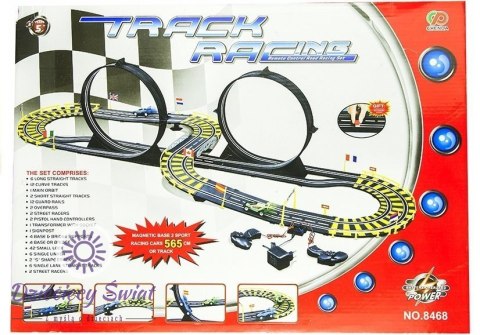 Tor samochodowy Track Racing + 2 auta 565 cm