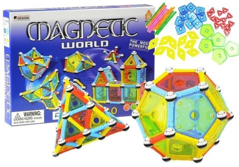 Klocki Magnetyczne Magnetic World 110 Elementów