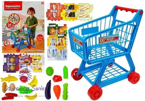 Wózek Marketowy 34 Elementy Dziecięcy na Zakupy