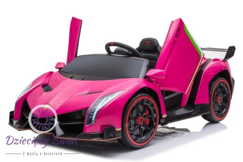 Auto na akumulator Lamborghini Veneno Różowy