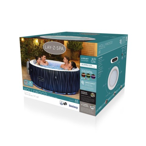 Dmuchane Spa Jacuzzi 4-6 osobowe 196 x 66 cm Bestway 60059