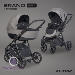 Brano Pro Riko kolor Anthracite wózek dziecięcy do 22 kg w wersji 2w1