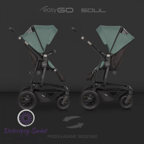 Wózek Spacerowy Soul 2021 easyGO Basalt | Nowoczesność i Styl