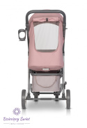FLEX Euro-Cart Powder Pink komfortowy wózek spacerowy do 22kg