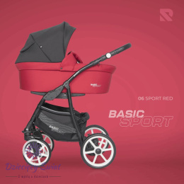 Basic Sport 2w1 Riko kolor Red wózek dziecięcy w sportowej kolorystyce